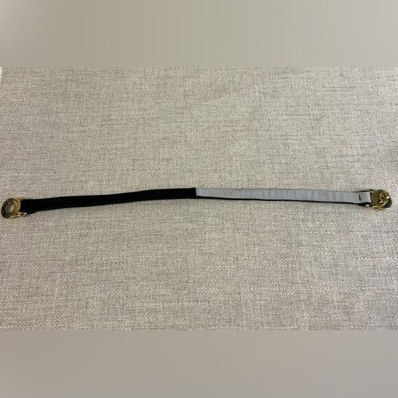 Marc by Marc Jacobs Leather Black & Gray Wrap Bracelet Gold Turnlock Clasp - Picture 3 of 4